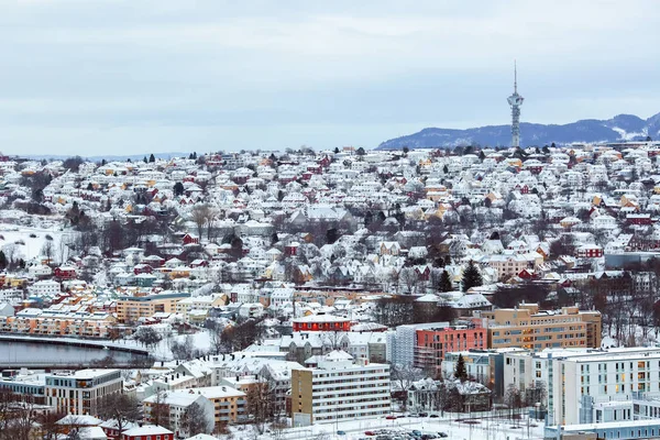 Karlı Trondheim — Stok fotoğraf