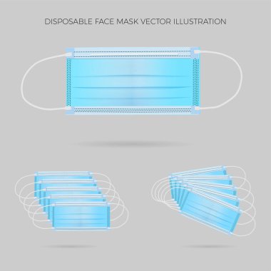 Sağlığımız için tek kullanımlık maskeler ve covid-19 'un bulaşmasını engellemek.