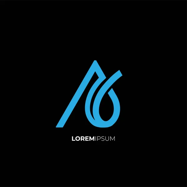 Üçgen biçimli bir logo harfi şirket kimliği markası için basit bir logo. 