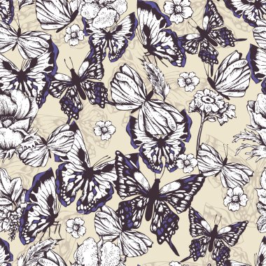 Kelebeklerle kusursuz bir arka plan