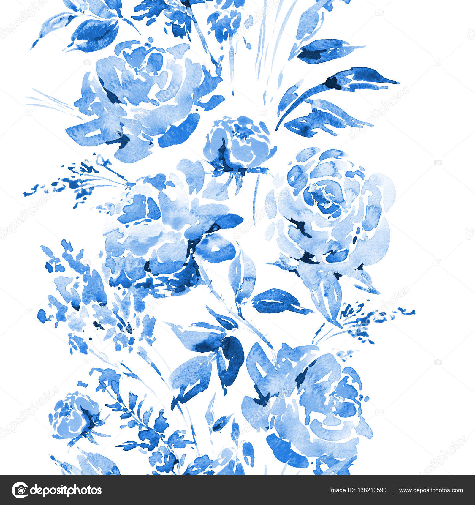 Watercolor Floral Seamless Border With Red Roses Stock Photo Image By C Depiano Watercolor Floral Seamless Border With Red Roses Stock Photo Image By C Depiano