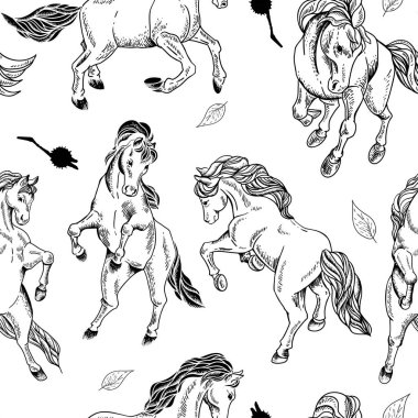 El atı ile sorunsuz arka plan çekilmiş