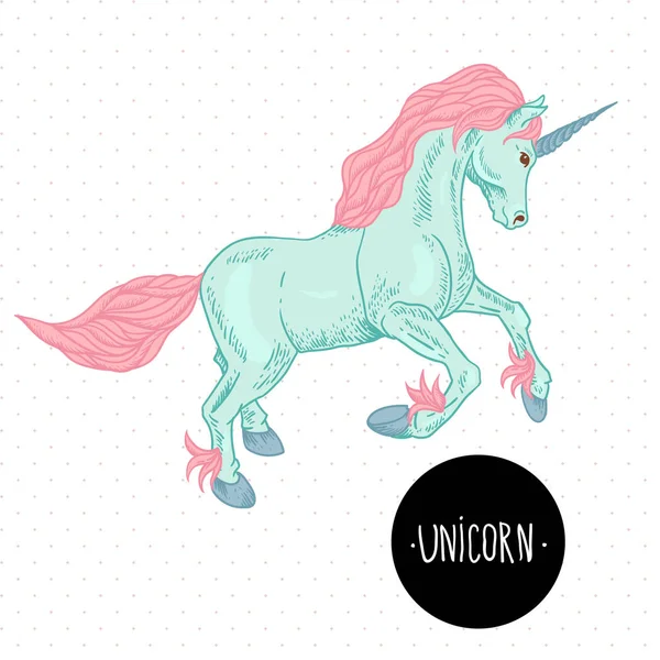 Illustration vectorielle de la licorne. — Image vectorielle