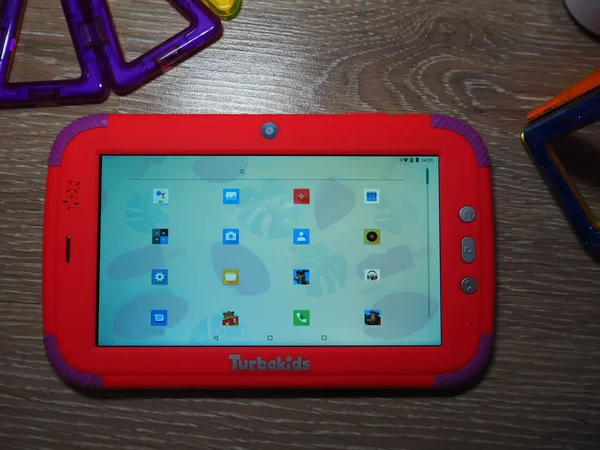 Tablet Infantil Tablet Infantil Tablet Infantil Comprimido Para Crianças — Fotografia de Stock