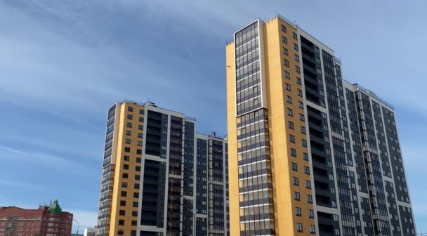 Fachada Cristal Edificio Alto — Vídeo de stock