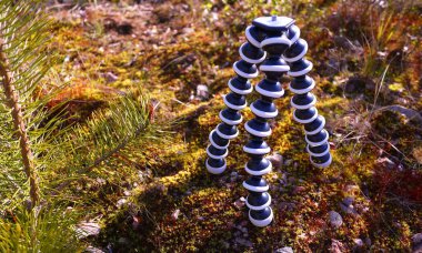 Kamera için esnek tripod. Ayrıntılar ve yakın plan