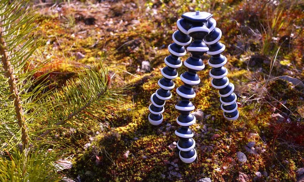 Flexibele Statief Voor Camera Bijzonderheden Close — Stockfoto