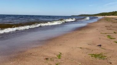 Deniz kıyısında sörf