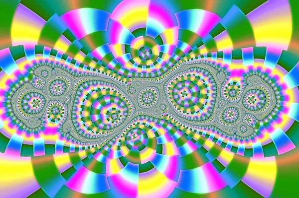 Fractal colorful mosaic. — Stock Photo, Image