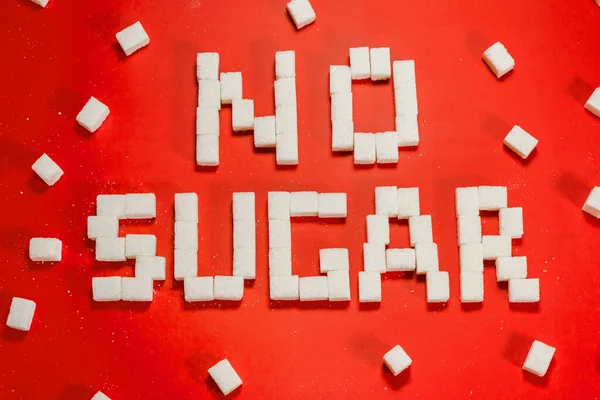 Sem Açúcar Diabetes Dependência Doces Perigo Mau Hábito — Fotografia de Stock