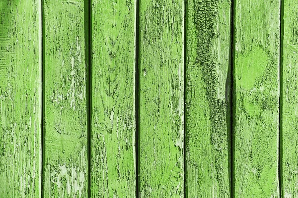 Vintage Tło Zielony Kolor Drewnianej Pałki Stare Drewniane Listwy Pęknięciami — Zdjęcie stockowe