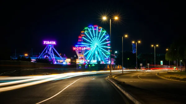 夜の観覧車は. — ストック写真