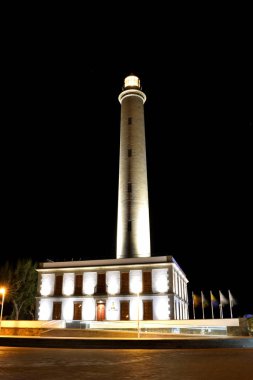 Masalomas deniz fenerinden Gece Görünümü.