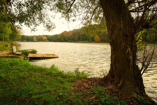 Foto danau musim gugur — Stok Foto