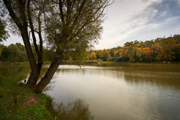 Lago d'autunno colorato — Foto Stock