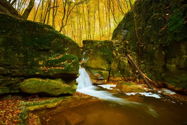 Otoño corriente que fluye — Foto de Stock