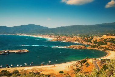 Liman Köyü arka planda