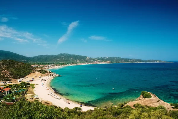 Bellissimo paesaggio marino sull'isola di Chalkidiki in Grecia — Foto Stock