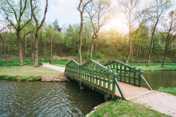 Мост в парке — стоковое фото