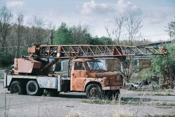 Crain Truck wreck — Stock Photo, Image