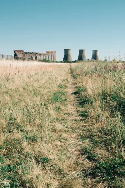 Old factory and big chimneys — Stock Photo, Image