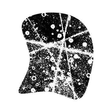 Abstract handmade artwork. Distressed texture. Ink splatter surface trace. Halftone grainy background. EPS 10