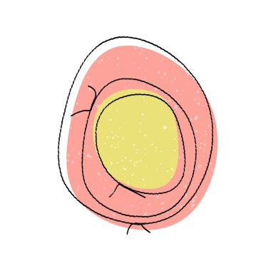 Soyut el yapımı dikişler. Oval şekiller, Paskalya için kabarcıklar. Pascha tatili için yumurta. İplik dikişleri. EPS 10