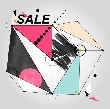 Renkli satışı büyük başlığı