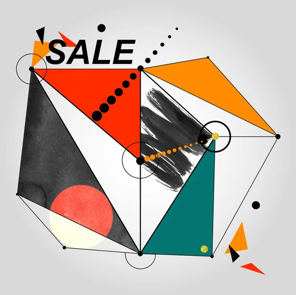 Bannière de vente colorée — Image vectorielle