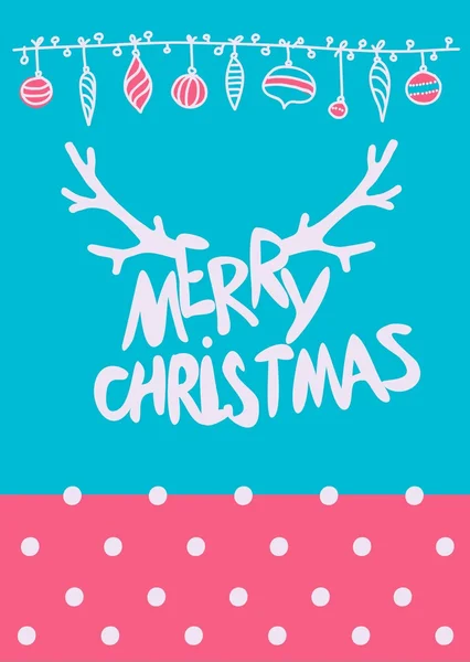 Mary Christmas belettering — Stockvector