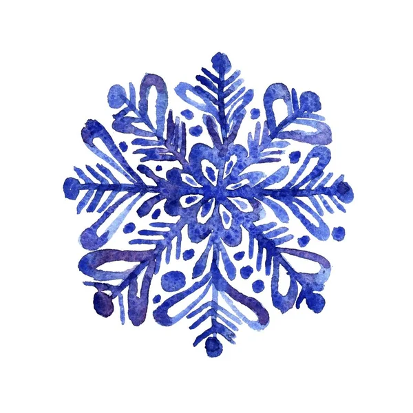 Vector watercolor snowflakes — Stock Vector