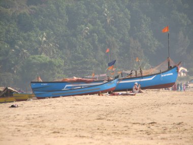 balıkçı tekneleri kıyı dizilmiş. Türkiye, İstanbul