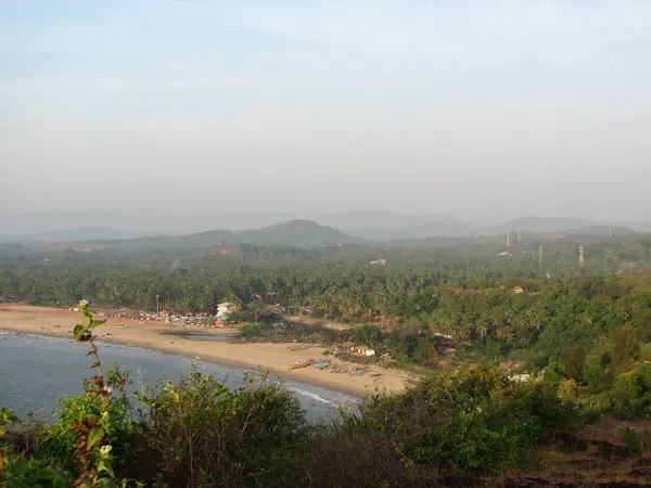 Vista del mar desde la altura de la montaña — Foto de Stock