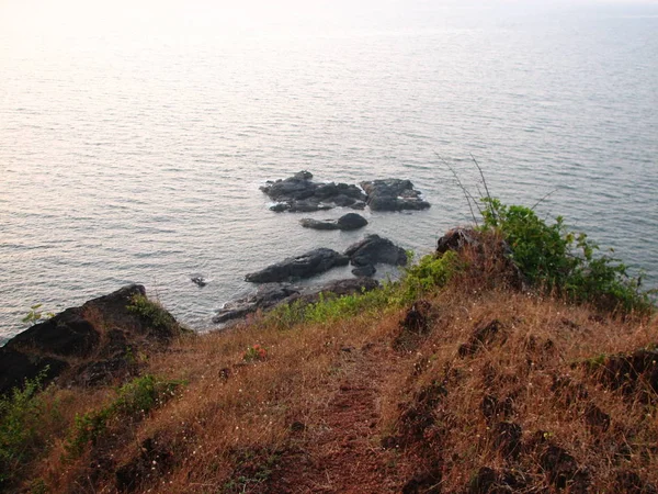 Vista del mar desde la altura de la montaña — Foto de Stock