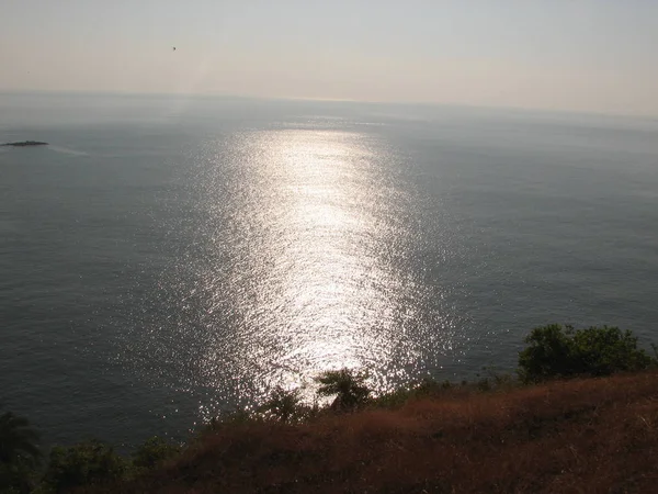 View of sea from the height of the mountain — Stock Photo, Image