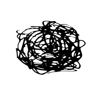 Grunge tükenmez kalem kontur