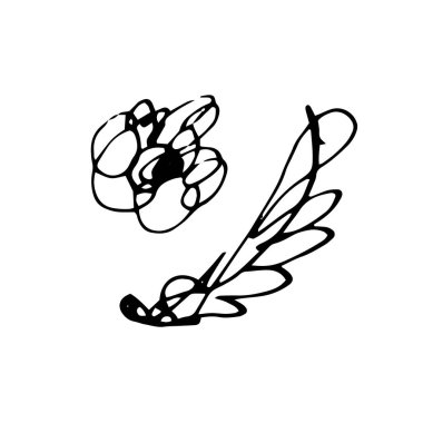 Grunge tükenmez kalem kontur ayarla