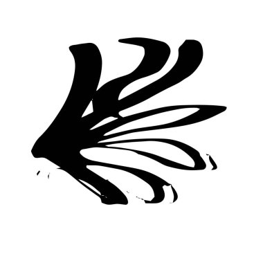 Grunge tükenmez kalem kontur