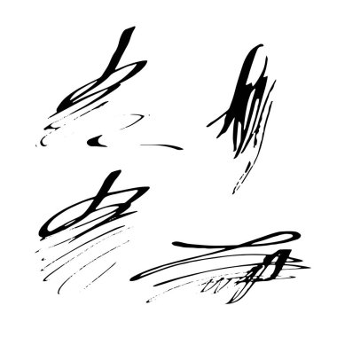 Grunge tükenmez kalem kontur ayarla