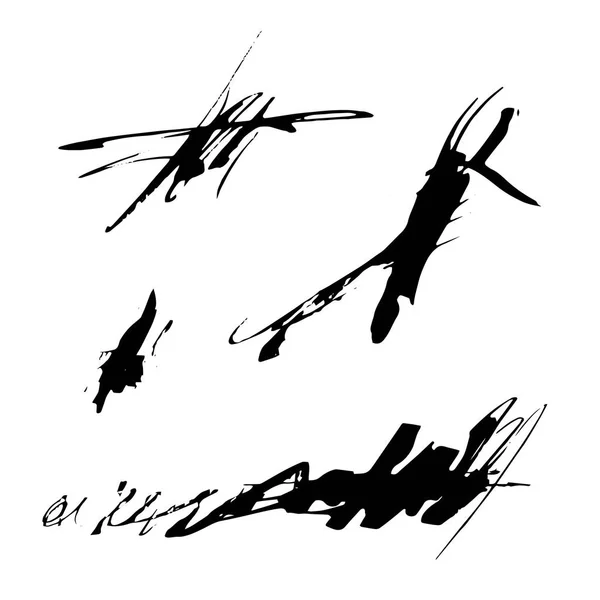 Set di pennarelli da inchiostro Grunge — Vettoriale Stock