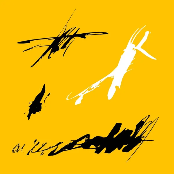 Grunge Encre stylo Set AVC — Image vectorielle