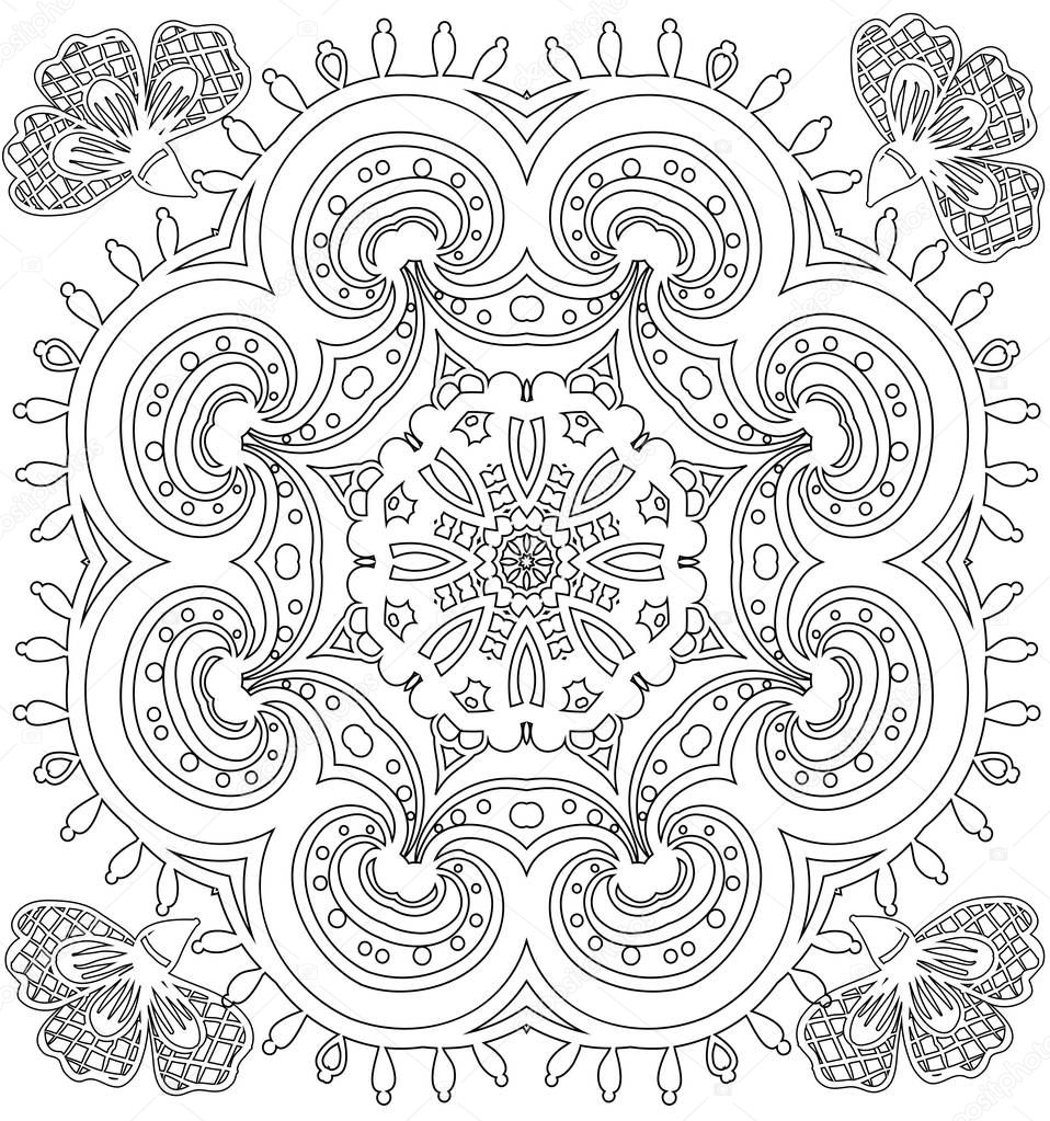 Pattern for coloring book.