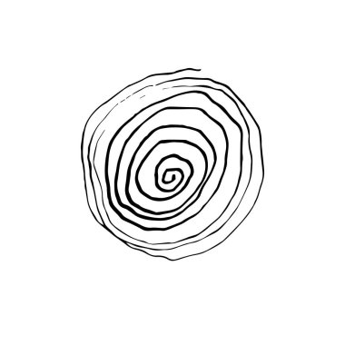 Grunge tükenmez kalem kontur