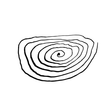 Grunge tükenmez kalem kontur