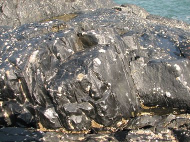 Arka planda gri doğal taş doku fotoğraf.