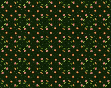 Retro çiçek arka plan