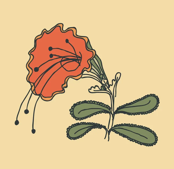 Fondo floral retro — Vector de stock