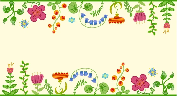 Fundo floral retro — Vetor de Stock