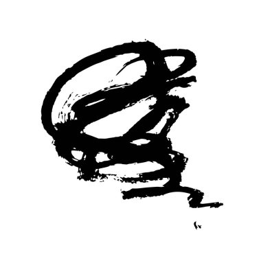 Grunge tükenmez kalem kontur