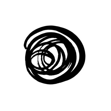 Grunge tükenmez kalem kontur